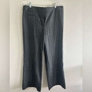 BCBGMAXAZRIA size 10 Gray Pinstripe Trousers